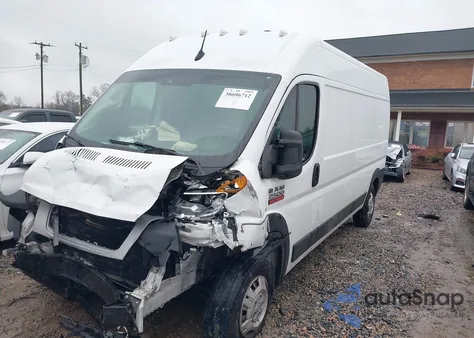 2022 Ram Promaster 2500 High Roof 159 Wb from USA, damaged, VIN 3C6LRVDG0NE123228